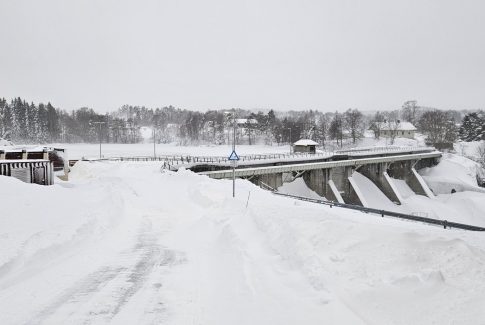 rygene kraftverk snø vinter